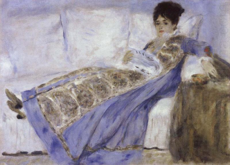 Pierre-Auguste Renoir Madame Monet Reading china oil painting image